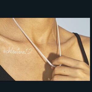 NEW Solid 925 Sterling Silver Franco Square Box Link Chain Necklace 20”